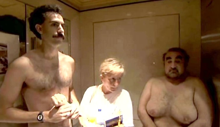 Borat naked fight scene clip